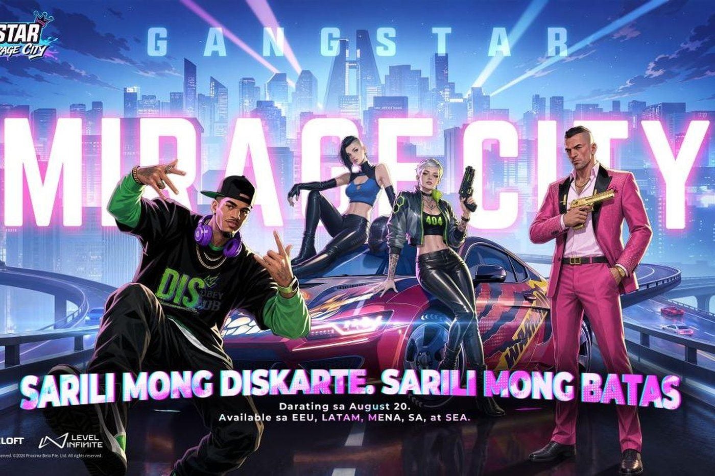 Gangstar Mirage City launches with Tagalog support, rewards for Filipino players