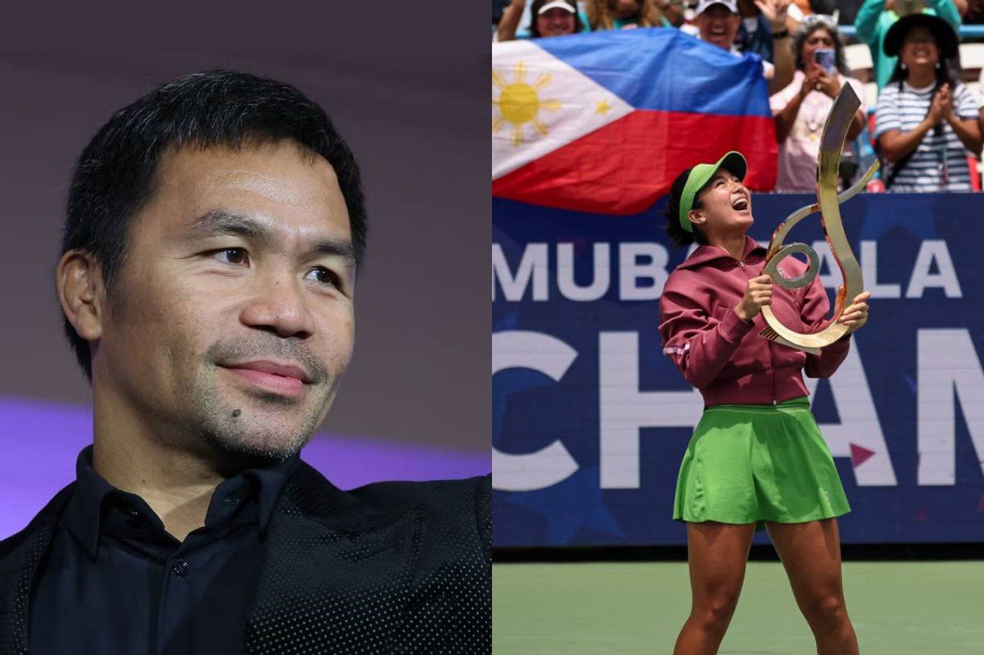 Manny Pacquiao commends Alex Eala's Filipino spirit following her first WTA Tour title: 'Our new champion'