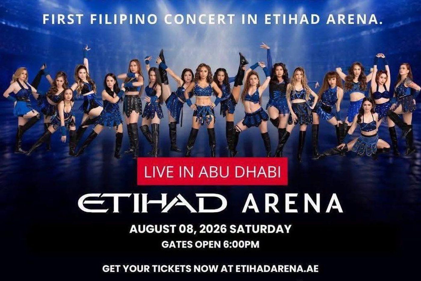 SexBomb Girls to make history as first Filipino act at Etihad Arena