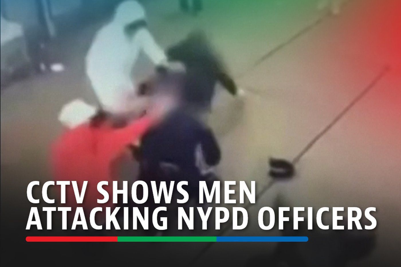 CCTV shows men attacking NYPD officers in Times Square