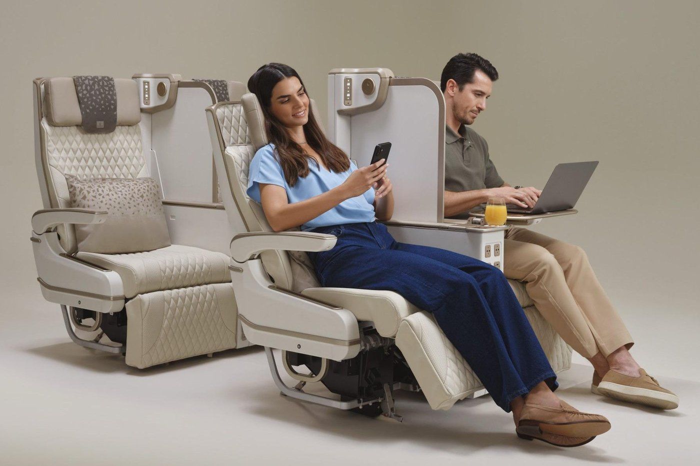 Emirates' new premium economy seats have privacy screens, business class features