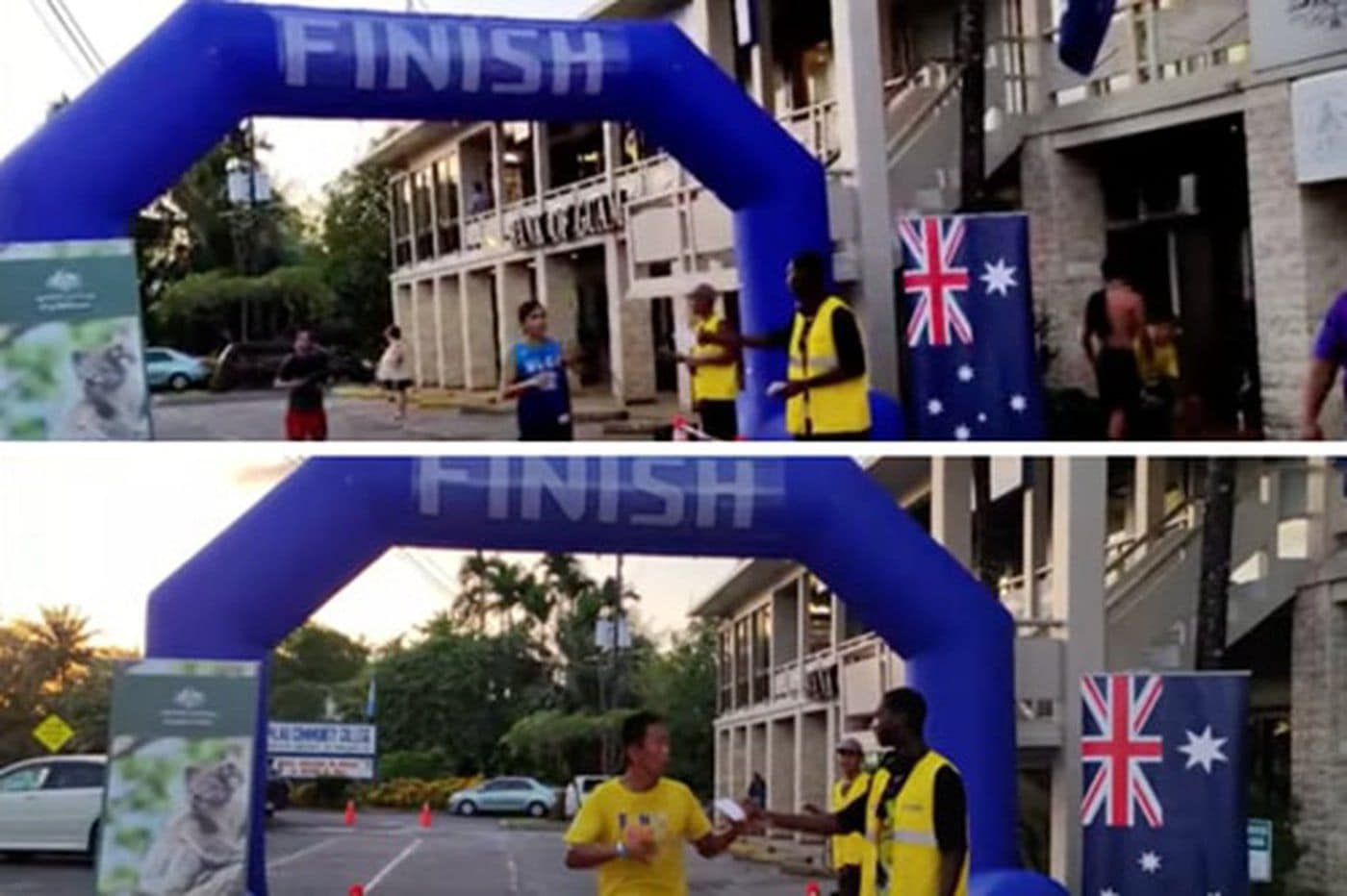 Mga Pilipino nakilahok sa fun run sa Palau