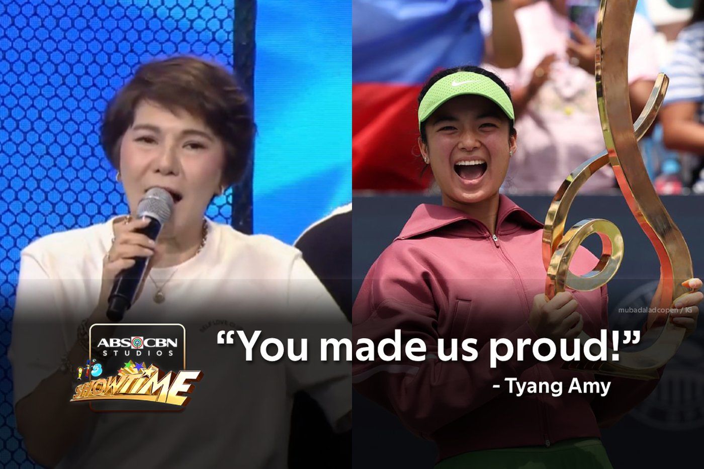 ISANG ALAMAT! Alex Eala, nakatanggap ng espesyal na pagbati mula sa It's Showtime family