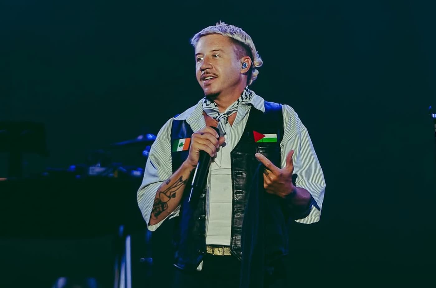 Macklemore dropped from Ed Sheeran tour after 'free Palestine' speech