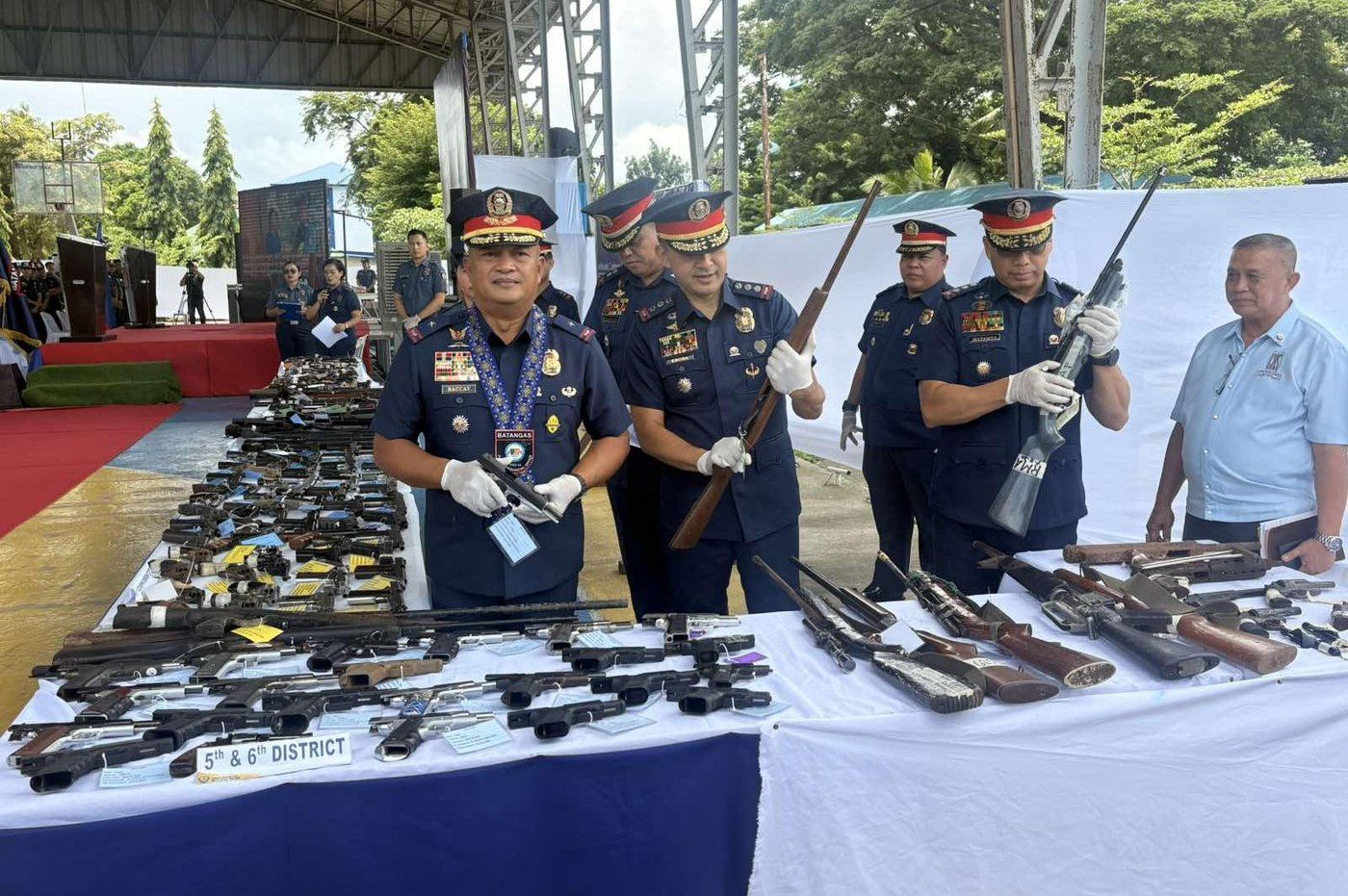 Hundreds of unlicensed firearms seized, surrendered in Batangas crackdown